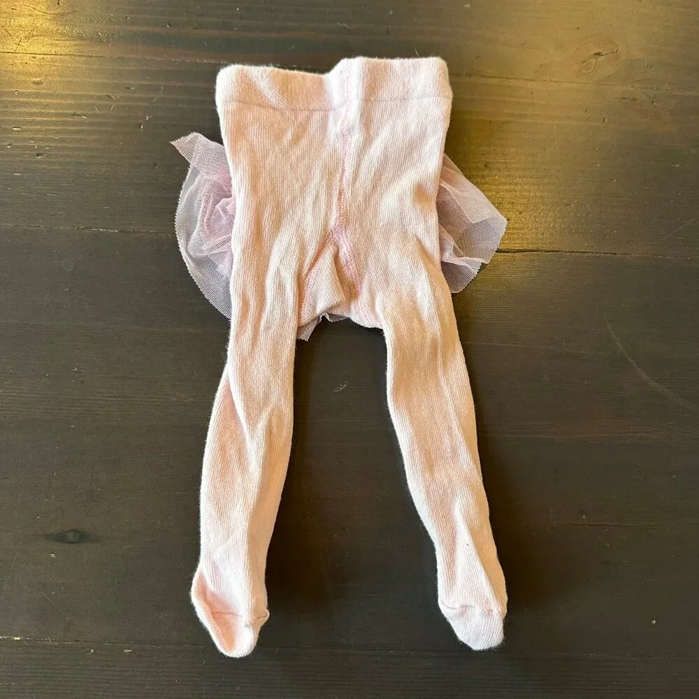 🩰🎀 Baby Tutu Tights – Pink | 0–3 Months 👶💗